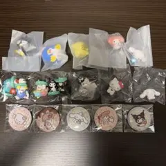 サンリオ ガチャガチャ 刺繍缶バッジ
