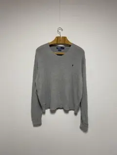 90s POLO Ralph Lauren リネン×コットン ニット セーター