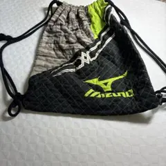 Mizuno ナップザック 黒/グレー/緑のサムネイル