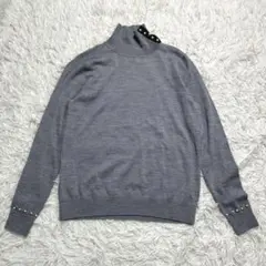 butasan様専用　ポールスミス　パール　リブタートルネックニット　グレー