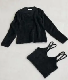 【Discoat ディスコート】フェザーヤーンキャミセットプルオーバー