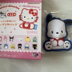 サンリオ ぬいピン ぷっくりかわいい アップリケバッジ ポチャッコ
