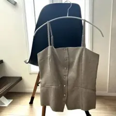 フロントボタン キャミソール ベージュのサムネイル