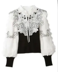 新品未使用☆snidel☆ レースカラーニットプルオーバー