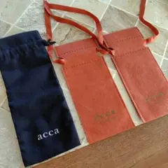 未使用　非売品　acca 巾着袋 3枚セットのサムネイル