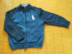 ポロ　ラルフローレン　ジップアップニット　90〜100センチ