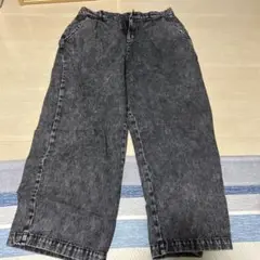 Beno ダークグレー ワイドパンツ M