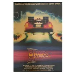 K385A3 バックトゥザフューチャー 映画 ポスター 洋画 デロリアン A3