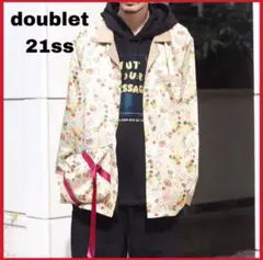 【希少】doublet オープンカラー パジャマシャツ 総柄 アニマル柄のサムネイル