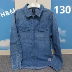 H＆M　デニムシャツ　長袖　130～140㎝