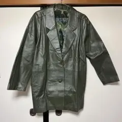 本革　レザージャケット　おしゃれ　ミリタリージャケット　F