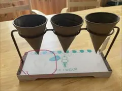 【訳あり】アイスクリームコーンスタンド 園芸用品　6セットまとめて　おまけ付 訳あり】アイスクリームコーンスタンド 園芸用品 6セットまとめて