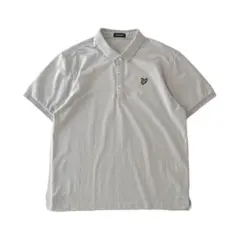 LYLE＆SCOTT　デザインポロシャツ　刺繍ロゴ　ワンポイント　ストライプのサムネイル