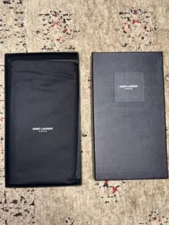 SAINT LAURENT ブラック　ラウンドファスナー長財布