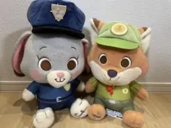 ズートピア　ニック&ジュディ　ぬいぐるみ2種セット