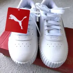 【新品】PUMA ☆ 天然皮革ホワイト ローカット スニーカー