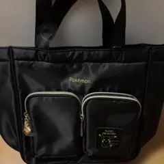 新品 ポケモン ピカチュウ トートバッグ ナイロンバッグ 黒