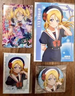 絢瀬絵里 マリンコレクション キャットツインテール アクスタ 缶バッジ μ's 絢瀬絵里 マリンコレクション キャットツインテール アクスタ 缶バッジ
