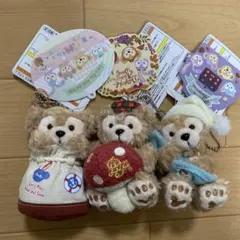ダッフィー　ぬいぐるみストラップ 3種セット　ディズニーシー