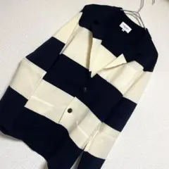 UNITED ARROWS ストライプ カーディガン S ニットジャケット