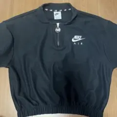NIKE AIR ブラック クロップドポロシャツ