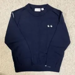 【美品】UNIQLO アニヤハインドマーチ　ニット ネイビー　110