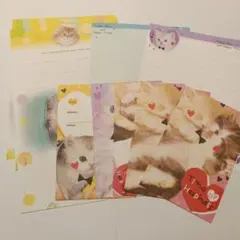 【値下げ】レターセット　猫