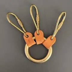 イルビゾンテ キーリング ゴールド ブラウン