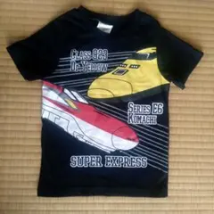 新幹線 ドクターイエロー こまち Tシャツ 半袖 黒 100