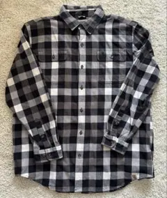 carhartt 長袖シャツ ブラックホワイトチェック XL