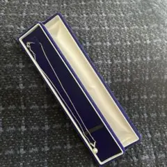 シルバー パール付きネックレス 専用ケース付き