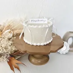 らんまる様専用♡リボン×ドット フェイクケーキ Φ12cm