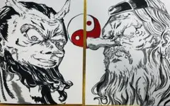 鬼　天狗　オリジナルイラスト