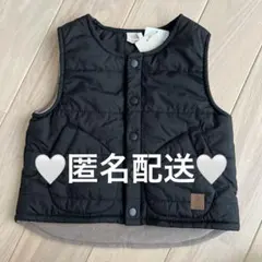 ⭐︎ 匿名配送 ⭐︎ petit main プティマイン ベスト 80サイズ 黒