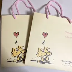 スヌーピー　ウッドストックネスト　ショッパー　紙袋　2枚セット