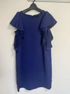 【最終値下げ】【美品】アパートバイローリーズネイビーフリルドレス