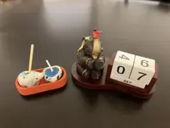 象　万年カレンダー　置物　アロマキャンドルとお香セット