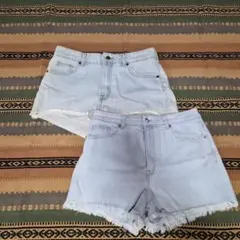 デニムショートパンツ 2枚セットのサムネイル