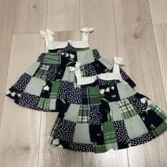 Janie&Jack パッチワークワンピース 90.80 お揃いのサムネイル