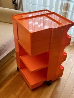 【正規品・廃盤】ボビーワゴン 3段3トレイ オレンジ IDステッカー有