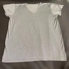 しまむら FIBER DRY VネックTシャツ グレー Lのサムネイル