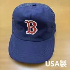 90s　ヴィンテージ　USA製　ボストンレッドソックス　メッシュキャップ　帽子のサムネイル
