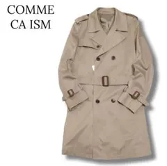 トレンチコート　ベージュ　エポレット　タグ付　コムサイズム　Lサイズ　ベルト付き
