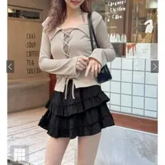 【タグ付き新品】GRL レースアップトップス