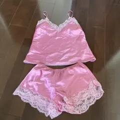 PEACH JOHN ルームウェア セットアップ ピンク レースのサムネイル