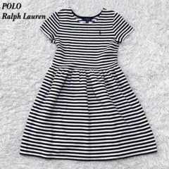POLO Ralph Lauren キッズ 16 ボーダーワンピース 半袖