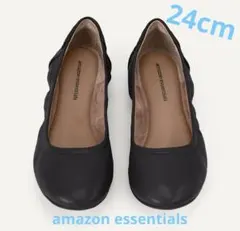 amazon essentials 黒 フラットシューズのサムネイル