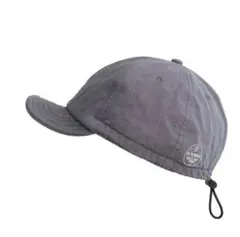 アンパイアキャップ 帽子 グレー アウトドア キャンプ ショートブリム ツバ短め