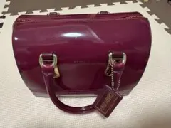 【希少】FURLA☆キャンディバッグ、ロゴチャーム、南京錠　フルラ