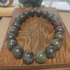 No.7★ドラゴンブラッドジャスパーブレスレット★10.2mm